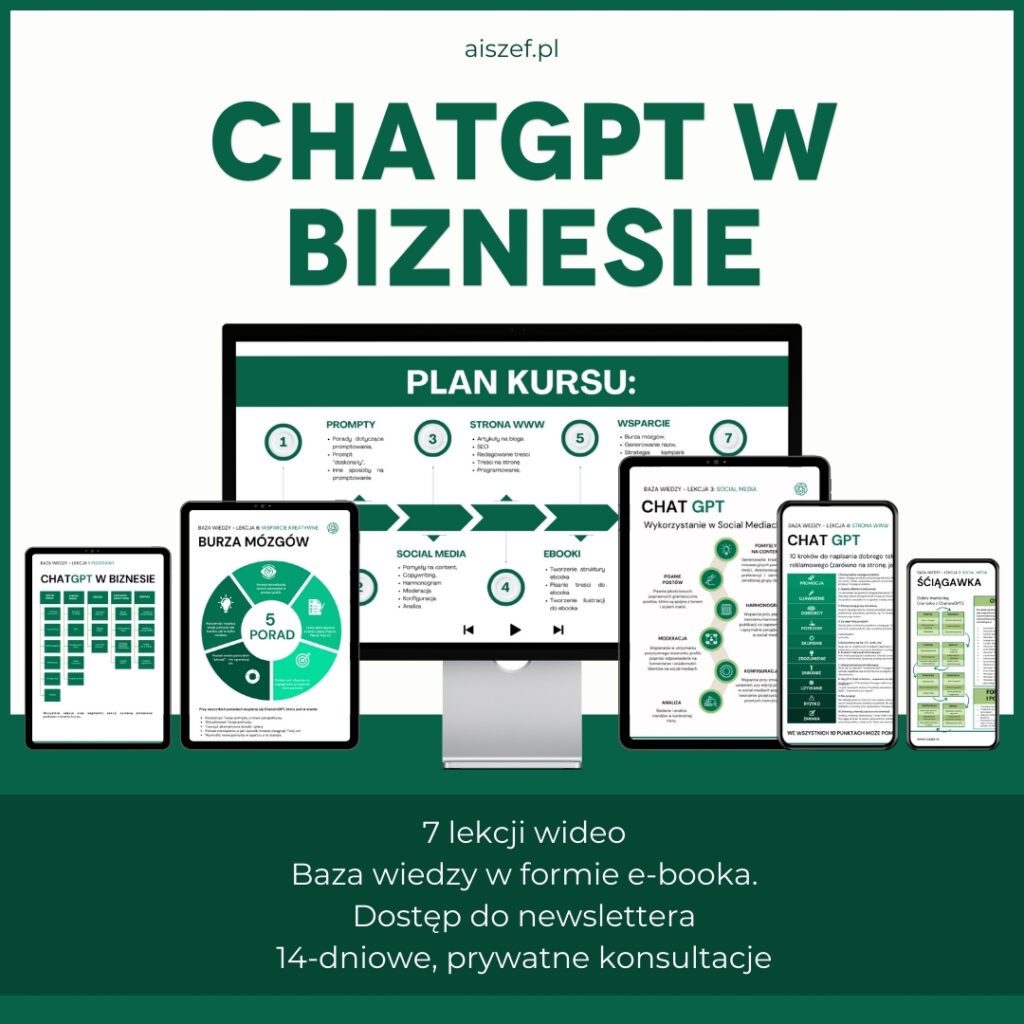 Kurs ChatGPT w biznesie.